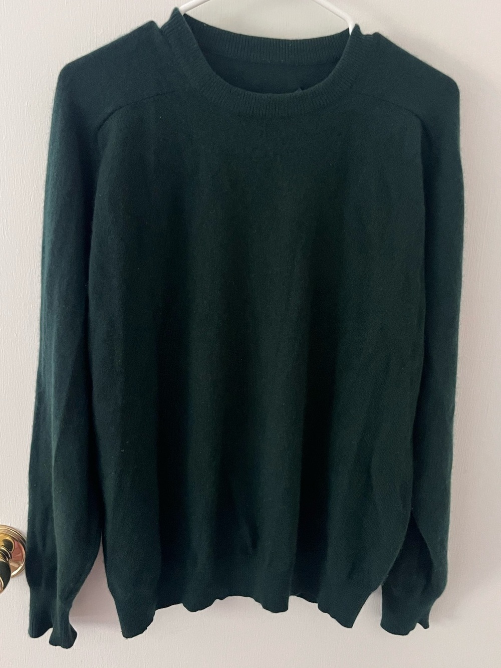 Allen Solly 100% Cashmere Hunter Green Men’s Crew Neck Sweater Jumper Large